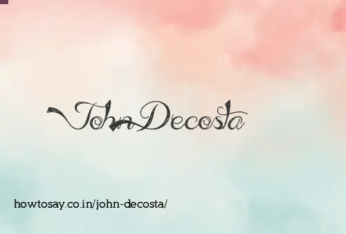 John Decosta