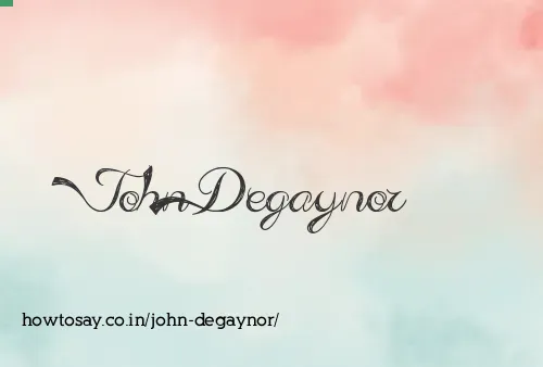 John Degaynor