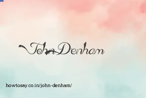 John Denham