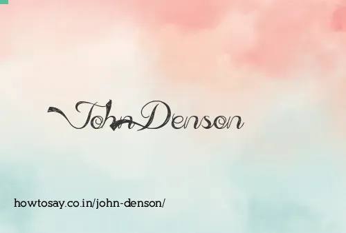 John Denson