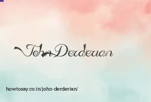 John Derderian