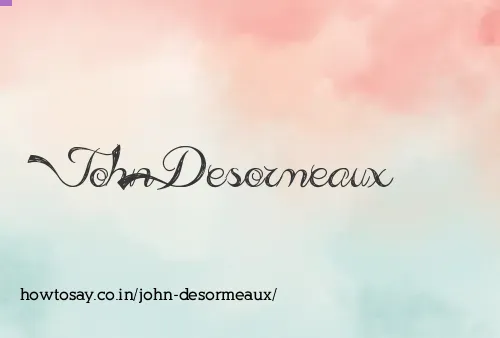 John Desormeaux