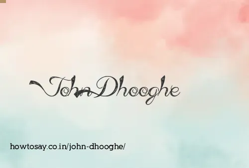 John Dhooghe