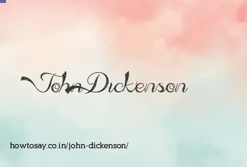John Dickenson