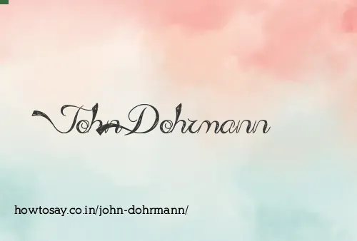 John Dohrmann