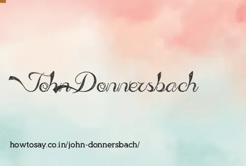 John Donnersbach