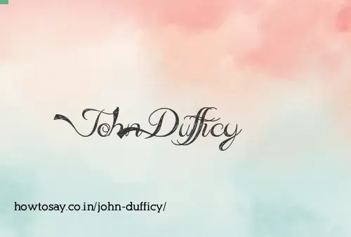 John Dufficy