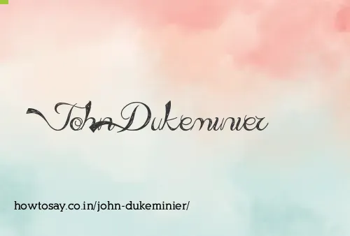 John Dukeminier