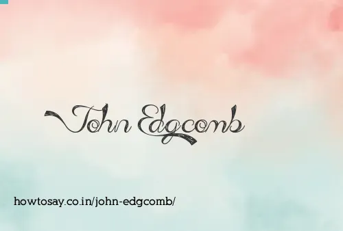 John Edgcomb