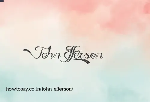 John Efferson