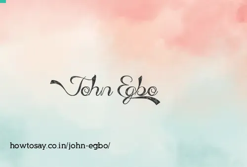John Egbo
