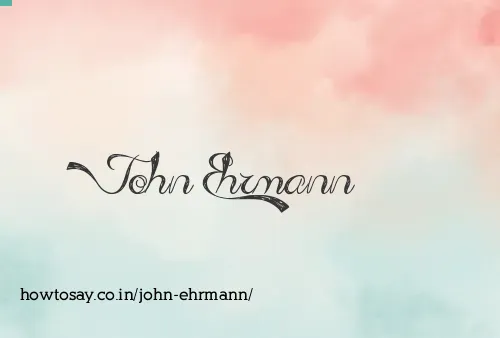 John Ehrmann