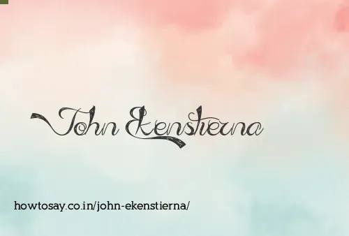 John Ekenstierna