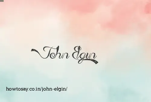 John Elgin