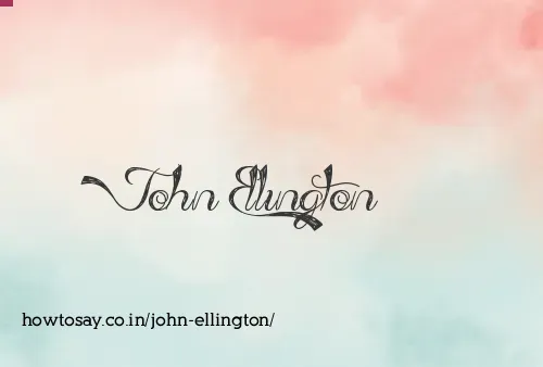 John Ellington