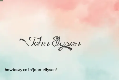 John Ellyson