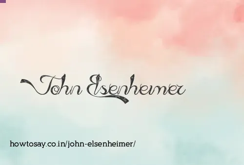 John Elsenheimer