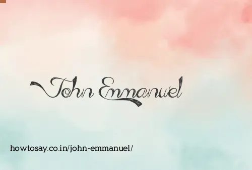 John Emmanuel