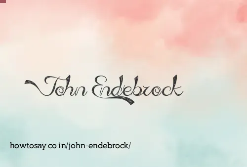 John Endebrock