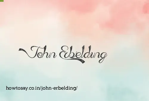 John Erbelding