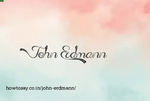 John Erdmann