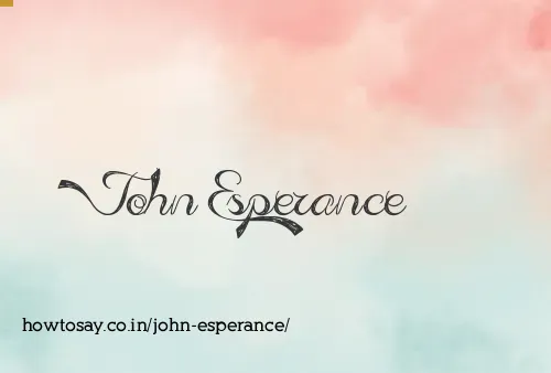 John Esperance