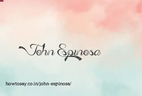 John Espinosa