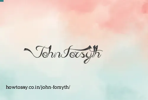 John Forsyth