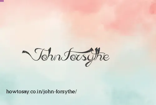 John Forsythe
