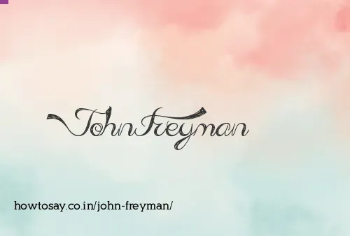 John Freyman
