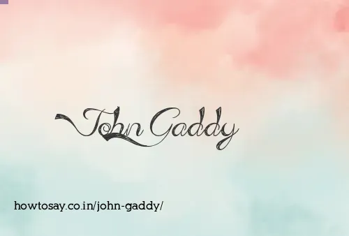 John Gaddy