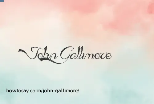 John Gallimore