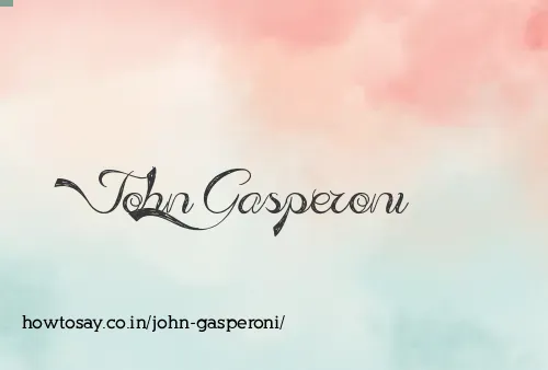 John Gasperoni