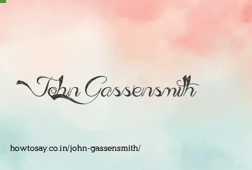 John Gassensmith