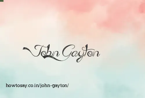 John Gayton
