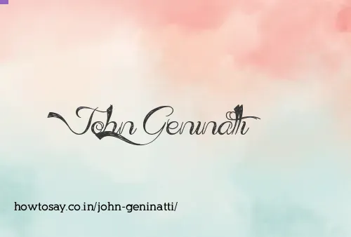 John Geninatti