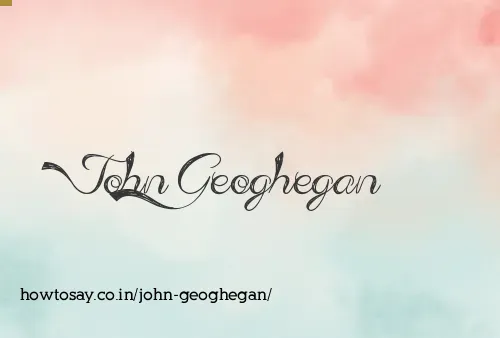 John Geoghegan