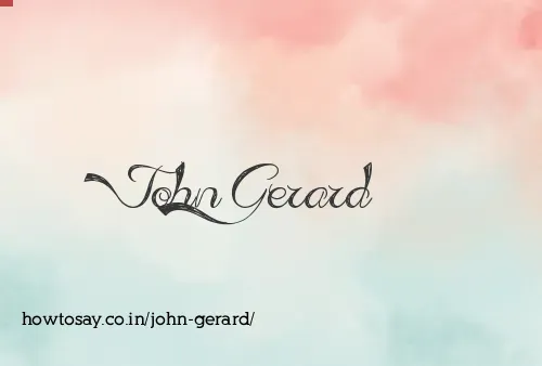John Gerard