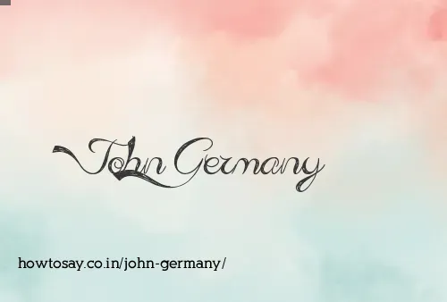 John Germany