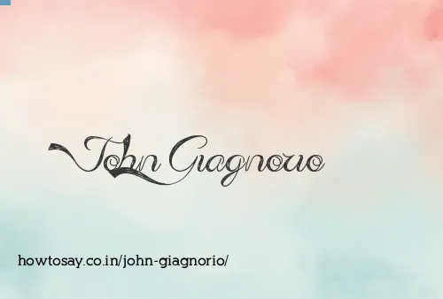 John Giagnorio
