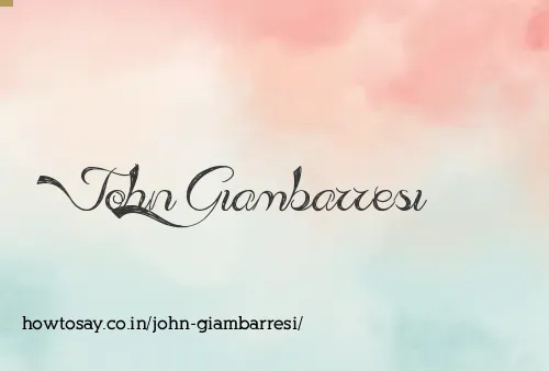John Giambarresi