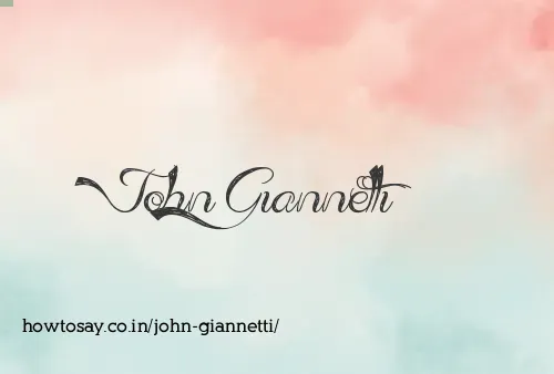 John Giannetti