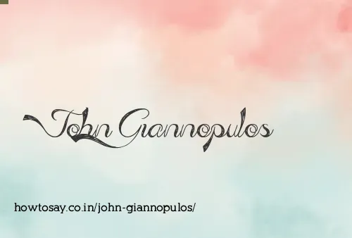 John Giannopulos