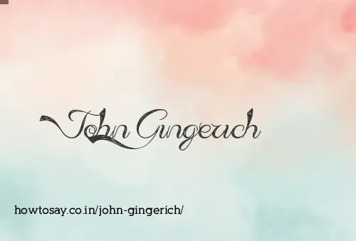 John Gingerich