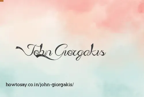 John Giorgakis