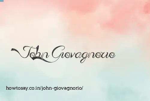 John Giovagnorio