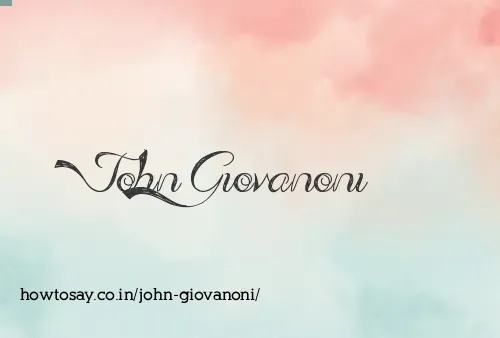 John Giovanoni