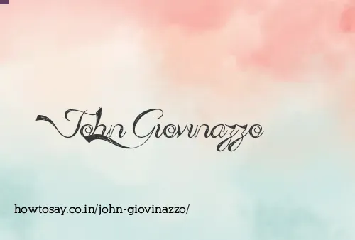 John Giovinazzo