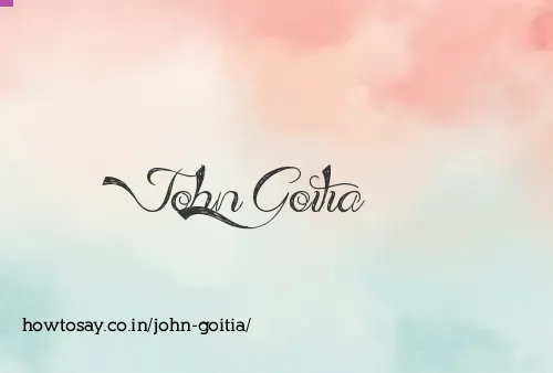 John Goitia