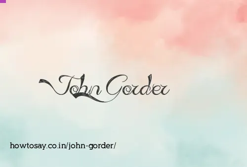 John Gorder